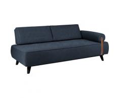 TOM TAILOR Daybett »NORDIC DAYBED PURE«, inklusive Kissenrolle & Lederband, mit 2 Rückenkissen, wahlweise mit Bettkasten, Füße schwarz