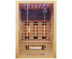 Dewello Infrarotkabine »Milton Vollspektrum«, BxTxH: 135 x 105 x 190 cm, 50 mm, für bis zu 2 Personen
