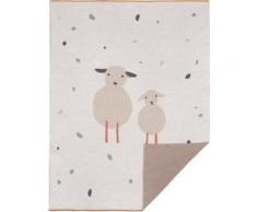 Babydecke »Tiny Farmer Sheep«, Lässig, GOTS made with organic materials, zertifiziert durch BCS 27262 PETA-approved vegan