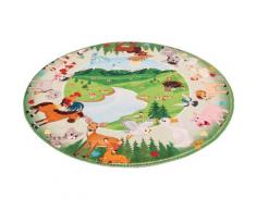 Kinderteppich »My Juno 476«, Obsession, rund, Höhe 10 mm, Spielteppich, Motiv Tiere, Kinderzimmer