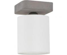 SPOT Light Deckenleuchte »GENTLE«, Leuchtenschirm aus wertigen Stoff, Echtes Beton - handgefertigt, Naturprodukt - Nachhaltig, Made in Europe