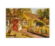 Wall-Art Leinwandbild »Olaf Viggo Peter Langer - Das Gartenhaus«, in 2 Größen