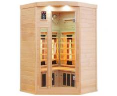 Dewello Infrarotkabine »Lakefield Dual-Therm«, BxTxH: 140 x 140 x 190 cm, 50 mm, für bis zu 3 Personen
