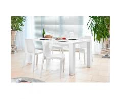 SalesFever Essgruppe, (Set, 5-tlg), bestehend aus 4 modernen Kunststoffstühlen und einem 180 cm breitem Tisch