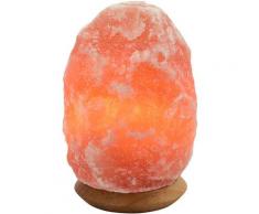 Schlafwelt Salzkristall-Tischlampe »Sari«, Handgefertigt - jeder Stein ein Unikat, H: ca.18 cm, ca.2-3 kg