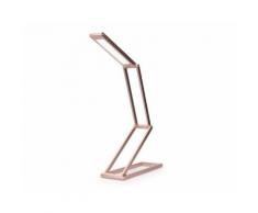 kwmobile LED Schreibtischlampe, Aluminium Tischlampe faltbar - Akku Nachttisch Leselampe dimmbar Micro USB Ladekabel - Akku Schreibtischlampe Faltlampe