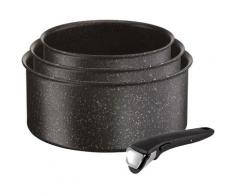 Tefal Kasserolle »Ingenio Authentic L67190«, Aluminium, (Set, 4-tlg), 16 + 18 + 20 cm, Antihaftbeschichtung, Alle Herdarten (auch Induktion), Abnehmbarer Griff