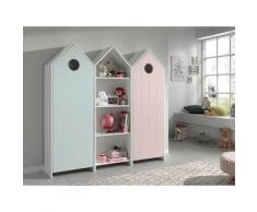 Vipack Jugendzimmer-Set »Casami«, (Set, 3-St., 2 Drehtürenschränken und 1 Standregal)