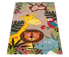 Kinderteppich »Diamond 650«, Paco Home, rechteckig, Höhe 16 mm, Spielteppich, 3D-Design, niedliches buntes Tier Motiv, Kinderzimmer