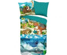 Kinderbettwäsche »Prehistoric«, good morning, 100% Baumwolle