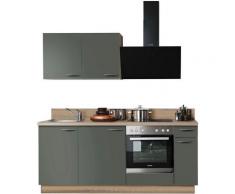 Express Küchen Küchenzeile »Scafa«, ohne E-Geräte, vormontiert, mit Vollauszug und Soft-Close-Funktion, Breite 200 cm