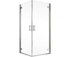 Schulte Eckdusche »Toura«, BxT: 80x80 cm, Einscheibensicherheitsglas, Profiltechnik zum Clipsen