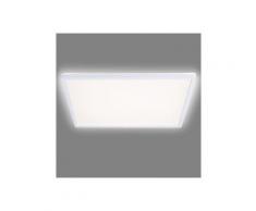 Navaris LED Deckenleuchte, LED Deckenlampe mit zusätzlicher Hintergrundbeleuchtung - 22 Watt - 42 x 42 x 2,8cm - 4000K - LED Dachlampe Panel ultra flach quadratisch