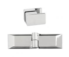 Dusbad Eckdusche »Dusbad Vital 1«, BxT: 115x115 cm, Einscheibensicherheitsglas, 2-tlg., Drehtür links, Breite: 1150mm, mit Seitenwand, Breite: 1150mm