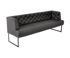 K+W Komfort & Wohnen Polsterbank »Creso«, im modernen Chesterfield-Look, mit schwarzen Kufenfüßen