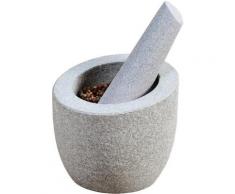 KESPER for kitchen & home Mörser, (Set, 2-tlg), Natur-Granit, Ø 12,5 cm