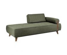 TOM TAILOR Daybett »NORDIC DAYBED PURE«, inklusive Kissenrolle & Lederband, mit 1 Rückenkissen, wahlweise mit Bettkasten, Füße in Nussbaum