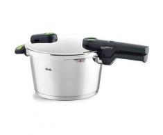 Fissler Schnellkochtopf »vitaquick® green Schnellkochtopf 4,5 L, Ø 22 cm mit Einsatz«, Edelstahl 18/10, (3-tlg), einstellbare Kochstufen, cookstar® Allherdboden, Einstellbares Abdampfen, Abnehmbarer Griff, Aufsetzhilfe, Verriegelungsanzeige