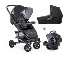 Hauck Kombi-Kinderwagen »Malibu 4 Trio Set, Black/Silver«, mit Babyschale Kinderwagen