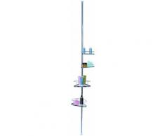 MSV Teleskopregal »4 Körbe«, verchromt, 145 - 260 cm