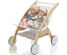 MUSTERKIND® Puppen-Zwillingsbuggy »Barlia, natur/weiß«