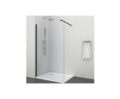 Sanotechnik Duschwand »Sanoflex Freedom II Black«, Einscheibensicherheitsglas