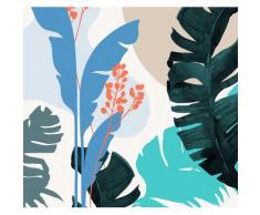 Komar Fototapete »Vliestapete Tropical Shapes«, glatt, bedruckt, geblümt, floral, realistisch, 300 x 280 cm