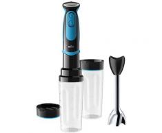 Braun Stabmixer MQ 5252 BKBL MultiQuick 5 Vario, 1000 W, mit Smoothie2Go Funktion und EasyClick System, Schwarz/Blau