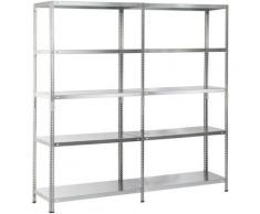 SCHULTE Regalwelt Regal »Grund- und Anbauregal«, 1800x1400x350 mm, weiß, 10 Böden