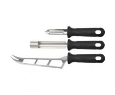 PINTINOX Apfelschäler »Professional Messerset Edelstahl Kartoffelschäler, Apfelentkerner, Käsemesser«, (Set, 3-tlg), Edelstahl, spülmaschinengeeignet