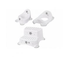 keeeper Töpfchen »Stars, weiß«, (Set, 3-tlg), Kinderpflege-Set - Töpfchen, Toilettensitz und Tritthocker Made in Europe