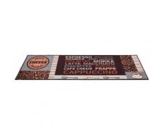 Küchenläufer »Cafe Creme«, Andiamo, rechteckig, Höhe 4 mm, Motiv Kaffee, mit Schriftzug, Größe 50x150 cm, Küche