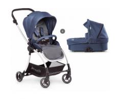 Hauck Kombi-Kinderwagen »Eagle 4S Duoset, denim/grey«, mit Babywanne, Fußsack und Moskitonetz Kinderwagen