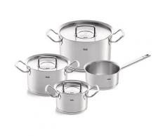 Fissler Topf-Set »ORIGINAL-PROFI COLLECTION® Edelstahl-Topfset«, Edelstahl 18/10, (8-tlg), Fissler Topfset 8-teilig mit 3 Kochtöpfen, 1 Servierpfanne und 1 Stielkasserolle MADE IN GERMANY