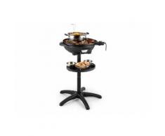 Klarstein Elektrogrill 1600W Standgrill Tischgrill 40cm Grill Gusseisen »Grillpot«