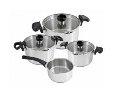 Kopf Topf-Set »Nemo«, Edelstahl, (Set, 4-tlg), aus Edelstahl, Induktion