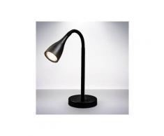B.K.Licht LED Tischleuchte, LED Tischlampe flexibel Schwanenhals Schreibtischleuchte Kippschalter inkl. 5W 400lm