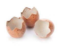 Eierschalen, 5 x 4 cm, 8 Stück