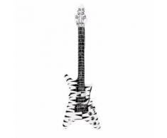 Aufblasbare E-Gitarre Black & White