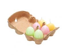 Eierkerzen Frühjahr, 6 Stück