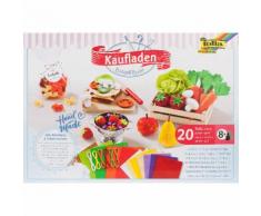 Folia Bastelfilz-Set Kaufladen, 20-teilig