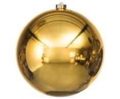 Weihnachtskugel aus Kunststoff, gold, 20 cm Ø