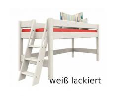 Spielbett Stockholm 1 L2 Dahlhaus Buche weiß, natur, schwarz, blau, nussbaum