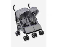 "Zwillings-Buggy, Geschwister-Buggy ,,CityA2" grau von vertbaudet"