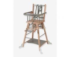 Verstellbarer Hochstuhl „Marcel“ COMBELLE®, Buche massiv natur/grau
