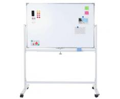 Whiteboard HWC-C85, Magnettafel Memoboard Pinnwand, mobil rollbar inkl. Zubehör ~ Variantenangebot