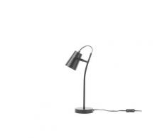 Büroleuchte Schwarz Stahl verstellbarer Schirm Kabel mit Schalter Moderner Look