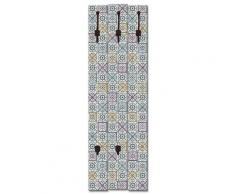 ARTlland Wandgarderobe Holz Design mit 5 Haken Garderobe mit Motiv Orientalischer Traum Größe: 45x140 cm