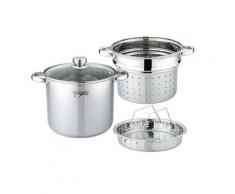 Platinum 4 tlg. Spaghetti Topf Edelstahl Nudeltopf/ Pasta Topf/mit Sieb