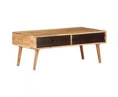 vidaXL Couchtisch 100x50x39 cm Massivholz Akazie